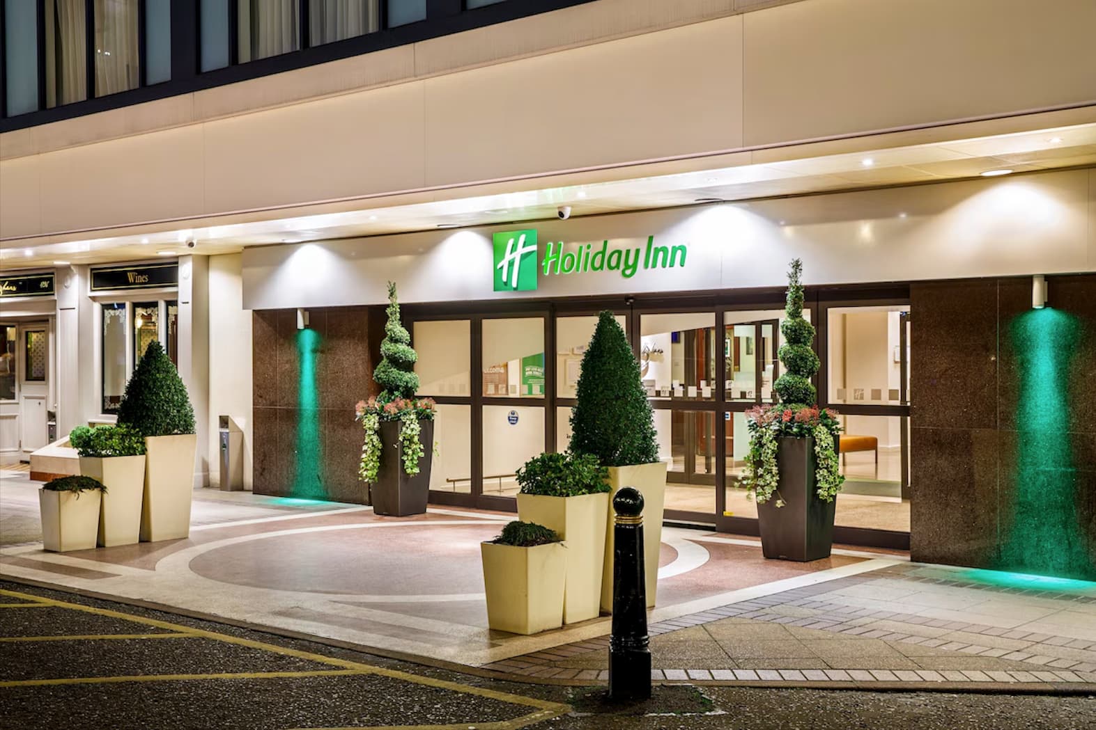 The facade, outside